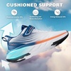image:imageOrthoComfoot Kids Orthopedic Tennis Shoes for Boys Girls Arch Support Sneakers for Flat Feet Heel Pain amp Overpronation Orthotic Breathable Athletic Running Walking Shoes for School SportsW2white Blue