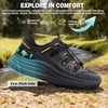 image:imageOrthoComfoot Mens Orthopedic Close Toes Hiking Sandals Arch Support Plantar Fasciitis Trekking Athletic Sport Shoes Comfortable Casual Orthotics Adjustable Camping Waterproof Summer Walking SandalsW1black