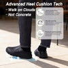 image:imageOrthoComfoot Mens Orthopedic Diabetic Wide Slippers Comfortable Plantar Fasciitis Arch Support Leather Slip On Oxfords Flat Feet Neuropathy Casual House Loafers for Foot and Heel Pain ReliefK1black