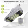 image:imageOrthoComfoot Mens Orthopedic Diabetic Wide Toe Box Walking Shoes Comfortable Arch Support Plantar Fasciitis Orthotics Heel Spur Shoes Casual Bunions Running Sneakers for Foot and Heel Pain ReliefK2gray