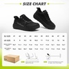 image:imageOrthoComfoot Mens Orthopedic Diabetic Wide Toe Box Walking Shoes Comfortable Arch Support Plantar Fasciitis Orthotics Heel Spur Shoes Casual Bunions Running Sneakers for Foot and Heel Pain ReliefK1black