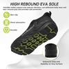 image:imageOrthoComfoot Mens Orthopedic Diabetic Wide Toe Box Walking Shoes Comfortable Arch Support Plantar Fasciitis Orthotics Heel Spur Shoes Casual Bunions Running Sneakers for Foot and Heel Pain ReliefK1black