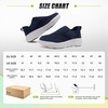 image:imageOrthoComfoot Mens Orthopedic Diabetic Wide Walking Shoes Comfortable Arch Support Plantar Fasciitis Orthotics Slip On Loafers Hammer Toes Casual Hook and Loop Shoes for Foot and Heel Pain ReliefK2dark Blue