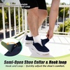 image:imageOrthoComfoot Mens Orthopedic Diabetic Wide Walking Shoes Comfortable Arch Support Plantar Fasciitis Orthotics Slip On Loafers Hammer Toes Casual Hook and Loop Shoes for Foot and Heel Pain ReliefK2dark Blue