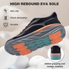 image:imageOrthoComfoot Mens Orthopedic Diabetic Wide Walking Shoes Comfortable Arch Support Plantar Fasciitis Sport Shoes Casual Hammer Toes Running Tennis Fashion Sneakers for Foot and Heel Pain ReliefK1black