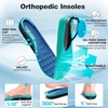 image:imageOrthoComfoot Mens Orthopedic Diabetic Wide Walking Shoes Comfortable Arch Support Plantar Fasciitis Sport Shoes Casual Hammer Toes Running Tennis Fashion Sneakers for Foot and Heel Pain ReliefK2peacock Blue