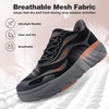 image:imageOrthoComfoot Mens Orthopedic Diabetic Wide Walking Shoes Comfortable Arch Support Plantar Fasciitis Sport Shoes Casual Hammer Toes Running Tennis Fashion Sneakers for Foot and Heel Pain ReliefK1black