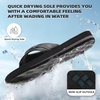 image:imageOrthoComfoot Mens Orthopedic Flip Flops Comfortable Arch Support Flat Feet Plantar Fasciitis Leather Slippers Casual Summer Outdoor Travel Beach Sandals for Foot and Heel PainW1black