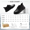 image:imageOrthoComfoot Mens Orthopedic Leather Plantar Fasciitis Dress Shoes  Comfortable Casual Arch Support Patent Tuxedo Oxford Orthotics Business Work Walking Sneakers for Foot and Heel Pain ReliefWk1black