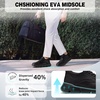 image:imageOrthoComfoot Mens Orthopedic Leather Plantar Fasciitis Dress Shoes  Comfortable Casual Arch Support Patent Tuxedo Oxford Orthotics Business Work Walking Sneakers for Foot and Heel Pain ReliefWk1black