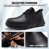 image:imageOrthoComfoot Mens Orthopedic Leather Plantar Fasciitis Dress Shoes  Comfortable Casual Arch Support Patent Tuxedo Oxford Orthotics Business Work Walking Sneakers for Foot and Heel Pain ReliefWk1black