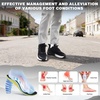 image:imageOrthoComfoot Mens Orthopedic Plantar Fasciitis Shoes Wide Toe Box Arch Support Diabetic Sports Sneakers Fashion Casual Hammer Toes Shoes for Foot and Heel Pain ReliefK1black1