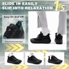 image:imageOrthoComfoot Mens Orthopedic Plantar Fasciitis Shoes Wide Toe Box Arch Support Diabetic Sports Sneakers Fashion Casual Hammer Toes Shoes for Foot and Heel Pain ReliefK1black
