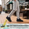 image:imageOrthoComfoot Mens Orthopedic Plantar Fasciitis Shoes Wide Toe Box Arch Support Diabetic Sports Sneakers Fashion Casual Hammer Toes Shoes for Foot and Heel Pain ReliefK1black