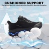 image:imageOrthoComfoot Mens Orthopedic Plantar Fasciitis Shoes Wide Toe Box Arch Support Diabetic Sports Sneakers Fashion Casual Hammer Toes Shoes for Foot and Heel Pain ReliefK1black