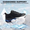 image:imageOrthoComfoot Mens Orthopedic Plantar Fasciitis Shoes Wide Toe Box Arch Support Diabetic Sports Sneakers Fashion Casual Hammer Toes Shoes for Foot and Heel Pain ReliefK1black1