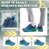 image:imageOrthoComfoot Mens Orthopedic Plantar Fasciitis Shoes Wide Toe Box Arch Support Diabetic Sports Sneakers Fashion Casual Hammer Toes Shoes for Foot and Heel Pain ReliefK2dark Blue