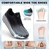 image:imageOrthoComfoot Mens Orthopedic Plantar Fasciitis Wide Shoes Comfortable High Arch Support Trail Running Sneakers for Walking amp Hiking Orthotic Tennis Casual Relief for Flat Feet Feet PainK1black