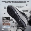 image:imageOrthoComfoot Mens Orthopedic Plantar Fasciitis Wide Shoes Comfortable High Arch Support Trail Running Sneakers for Walking amp Hiking Orthotic Tennis Casual Relief for Flat Feet Feet PainK1black