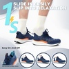 image:imageOrthoComfoot Mens Orthopedic Road Running Shoes Comfortable Casual Arch Supports Plantar Fasciitis Orthotic Athletic Sneakers Casual Sports Tennis Work Walking Shoes for Foot Heel and Pain ReliefW2blue