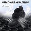 image:imageOrthoComfoot Mens Orthopedic Road Running Shoes Comfortable Casual Arch Supports Plantar Fasciitis Orthotic Athletic Sneakers Casual Sports Tennis Work Walking Shoes for Foot Heel and Pain ReliefW1black