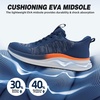 image:imageOrthoComfoot Mens Orthopedic Road Running Shoes Comfortable Casual Arch Supports Plantar Fasciitis Orthotic Athletic Sneakers Casual Sports Tennis Work Walking Shoes for Foot Heel and Pain ReliefW2blue
