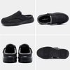 image:imageOrthoComfoot Mens Orthopedic Slippers Shoes with Arch Support Plantar Fasciitis House Slip On Loafers Comfortable Moccasin Mule Clogs for Indoor OutdoorBlack