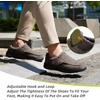 image:imageOrthoComfoot Mens Orthopedic Slippers Shoes with Arch Support Plantar Fasciitis House Slip On Loafers Comfortable Moccasin Mule Clogs for Indoor OutdoorW2brown