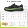 image:imageOrthoComfoot Mens Orthopedic Slippers Walking Shoes with Arch Support Slip On Loafers for Plantar Fasciitis Casual Flat Feet Hook and Loop Mule Clogs for Foot and Heel Pain ReliefW3black