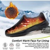 image:imageOrthoComfoot Mens Orthopedic Slippers Walking Shoes with Arch Support Slip On Loafers for Plantar Fasciitis Casual Flat Feet Hook and Loop Mule Clogs for Foot and Heel Pain ReliefW3black