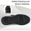 image:imageOrthoComfoot Mens Orthopedic Slippers Walking Shoes with Arch Support Slip On Loafers for Plantar Fasciitis Casual Flat Feet Hook and Loop Mule Clogs for Foot and Heel Pain ReliefW3black
