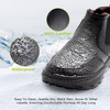 image:imageOrthoComfoot Mens Orthopedic Wide Leather Winter Ankle Boots Comfortable Arch Support Dress Shoes for Diabetic Casual Plantar Fasciitis Walking Shoes for Foot and Heel Pain ReliefK1black