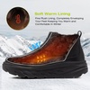 image:imageOrthoComfoot Mens Orthopedic Wide Leather Winter Ankle Boots Comfortable Arch Support Dress Shoes for Diabetic Casual Plantar Fasciitis Walking Shoes for Foot and Heel Pain ReliefK1black