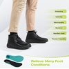 image:imageOrthoComfoot Mens Orthopedic Wide Leather Winter Ankle Boots Comfortable Diabetic Dress Shoes with Arch Support for Orthotic Casual Plantar Fasciitis Walking Shoes for Foot and Heel PainK1black