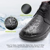 image:imageOrthoComfoot Mens Orthopedic Wide Leather Winter Ankle Boots Comfortable Diabetic Dress Shoes with Arch Support for Orthotic Casual Plantar Fasciitis Walking Shoes for Foot and Heel PainK1black