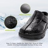 image:imageOrthoComfoot Mens Orthopedic Wide Winter Slippers for Diabetic Comfortable Arch Support Leather Dress Shoes for Plantar Fasciitis Casual Orthotic Hammer Toes Walking Shoes for Foot and Heel PainK1black