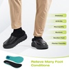 image:imageOrthoComfoot Mens Orthopedic Wide Winter Slippers for Diabetic Comfortable Arch Support Leather Dress Shoes for Plantar Fasciitis Casual Warm Orthotic Walking Shoes for Foot and Heel PainK1black