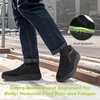 image:imageOrthoComfoot Mens Orthopedic Wide Winter Slippers with Arch Support Comfortable Diabetic Loafers for Plantar Fasciitis Casual Warm Orthotic Walking Shoes for Foot and HeelK1black
