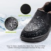 image:imageOrthoComfoot Mens Orthopedic Wide Winter Slippers with Arch Support Comfortable Diabetic Loafers for Plantar Fasciitis Casual Warm Orthotic Walking Shoes for Foot and HeelK1black