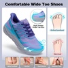 image:imageOrthoComfoot Womens Diabetic Wide Toe Box Sport Shoes Comfortable Arch Support Plantar Fasciitis Orthotic Running Sneakers Casual Work Tennis Outdoor Walking Shoes for Swollen Feet Heel PainK2purple