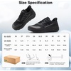 image:imageOrthoComfoot Womens Diabetic Wide Toe Box Sport Shoes Comfortable Arch Support Plantar Fasciitis Orthotic Running Sneakers Casual Work Tennis Outdoor Walking Shoes for Swollen Feet Heel PainK1black