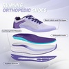 image:imageOrthoComfoot Womens Orthopedic Plantar Fasciitis Shoes Comfortable Arch Support Flat Feet Orthotic Athletic Road Running Sneaker Casual Breathable Tennis Walking Shoes for Foot Heel and Pain ReliefW2purple