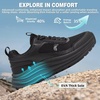 image:imageOrthoComfoot Womens Orthopedic Trail Running Shoes  Arch Support for Plantar Fasciitis Orthotic Athletic Sneakers for Flat Feet amp High Arch Tennis Walking Hiking Shoes Foot amp Heel Pain ReliefW1black