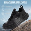 image:imageOrthoComfoot Womens Orthopedic Trail Running Shoes  Arch Support for Plantar Fasciitis Orthotic Athletic Sneakers for Flat Feet amp High Arch Tennis Walking Hiking Shoes Foot amp Heel Pain ReliefW1black