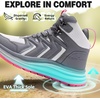 image:imageOrthoComfoot Womens Orthopedic Waterproof Mid Trekking Hiking Boots Comfortable Plantar Fasciitis Ankle Support Workout Walking Running Shoes Orthotic Trail Boots for Feet and Heel Pain ReliefW2grey