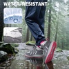 image:imageOrthoComfoot Womens Orthopedic Waterproof Mid Trekking Hiking Boots Comfortable Plantar Fasciitis Ankle Support Workout Walking Running Shoes Orthotic Trail Boots for Feet and Heel Pain ReliefW2grey