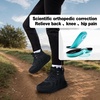 image:imageOrthoComfoot Womens Orthopedic Waterproof Mid Trekking Hiking Boots Comfortable Plantar Fasciitis Ankle Support Workout Walking Running Shoes Orthotic Trail Boots for Feet and Heel Pain ReliefW1black