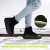 image:imageOrthoComfoot Womens Orthopedic Wide Leather Winter Ankle Boots Comfortable Diabetic Dress Shoes for Plantar Fasciitis Relief Warm Casual Arch Support Orthotic Walking Shoes for Ankle and Heel PainK1black