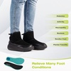 image:imageOrthoComfoot Womens Orthopedic Wide Leather Winter Ankle Boots Comfortable Diabetic Dress Shoes for Plantar Fasciitis Relief Warm Casual Arch Support Orthotic Walking Shoes for Ankle and Heel PainK1black