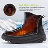 image:imageOrthoComfoot Womens Orthopedic Wide Leather Winter Ankle Boots Comfortable Diabetic Dress Shoes for Plantar Fasciitis Relief Warm Casual Arch Support Orthotic Walking Shoes for Ankle and Heel PainK1black